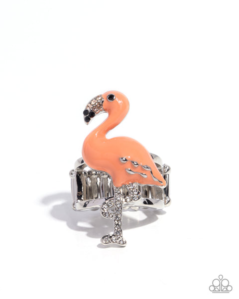 Paparazzi Flamingo Flair- Orange Ring