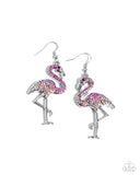 Paparazzi Flamingo Flourish- Pink Earrings