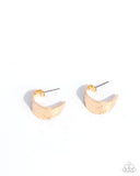 Paparazzi Flashy Finish- Gold Hoops Earrings
