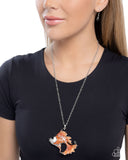 Paparazzi Flashy Fish- Orange Necklace