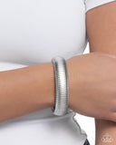 Paparazzi Flashy Fringe- Silver Bracelet