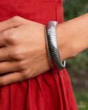 Paparazzi Flashy Fringe- Silver Bracelet