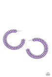 Paparazzi Flawless Fashion - Purple Hoops Earrings
