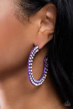 Paparazzi Flawless Fashion - Purple Hoops Earrings