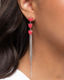 Paparazzi Flawless Favor- Pink Earrings