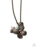 Paparazzi Flight Test- Brass Butterfly Necklace