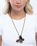 Paparazzi Flight Test- Brass Butterfly Necklace