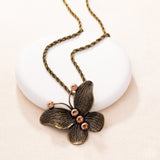 Paparazzi Flight Test- Brass Butterfly Necklace