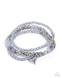 Paparazzi Flirtatious Facets- Silver Bracelet