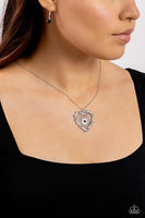 Paparazzi Flirting Ferris Wheel - Black Heart Necklace