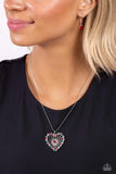 Paparazzi Flirting Ferris Wheel - Red Heart Necklace