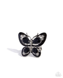 Paparazzi Floating Fantasy- Black Butterfly Ring