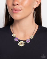 Paparazzi Floral Facade - Yellow Necklace