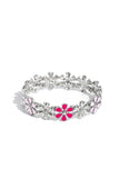 Paparazzi Floral Fair - Pink Bracelet
