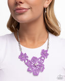Paparazzi Floral Fandom- Purple Necklace