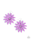 Paparazzi Floral Feeling- Purple Earrings