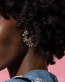 Paparazzi Floral Flamenco - Silver Flower Hoops