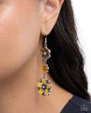 Paparazzi Floral Flock- Yellow Earrings