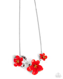 Paparazzi Floral Forecast- Red Necklace