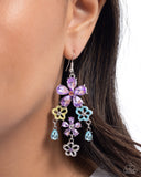 Paparazzi Floral Fountain- Purple Earrings