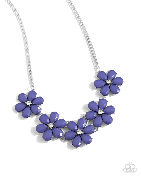 Paparazzi Floral Fun - Blue Necklace