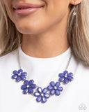 Paparazzi Floral Fun - Blue Necklace