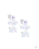 Paparazzi Floral Future - White Earrings
