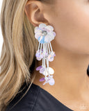 Paparazzi Floral Future - White Earrings