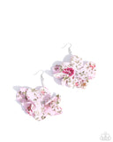 Paparazzi Flourishing Fantasia- Pink Earrings