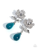 Paparazzi Flourishing Fringe- Blue Earrings