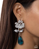 Paparazzi Flourishing Fringe- Blue Earrings