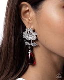 Paparazzi Flourishing Fringe- Red Earings