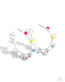 Paparazzi Flower Vine- Multi Hoops Earrings