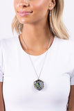 Paparazzi Flowering Fantasy - Green UV Gems Necklace