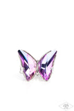 Paparazzi BLACK DIAMOND Paparazzi Fluorescent Flutter - Purple Butterfly Ring