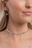 Paparazzi Fluttering Festival - Silver Butterfly Chocker Necklace
