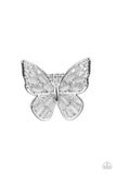 Paparazzi Flying Fashionista - White Opalescent Beads Ring