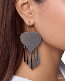 Paparazzi Fondly Fierce- Black Earrings