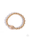 Paparazzi Football Flair- Gold Bracelet