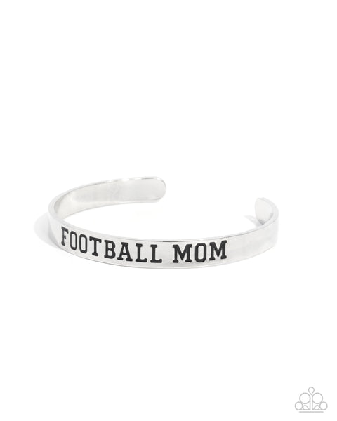 Paparazzi Football Mom- Silver Bracelet