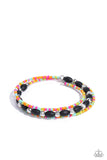 Paparazzi For WOOD Measure - Black Coil Bracelet