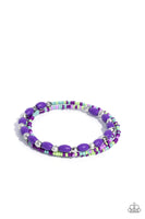 Paparazzi For WOOD Measure - Purple Bracelet