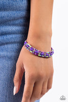 Paparazzi For WOOD Measure - Purple Bracelet