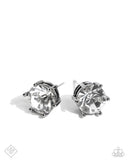 Paparazzi FF MAR 25 Forceful Facets- Black Earrings