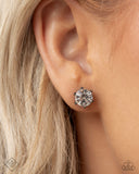 Paparazzi FF MAR 25 Forceful Facets- Black Earrings