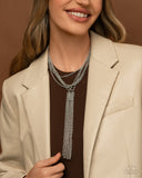 Paparazzi Fortunate Freedom- Silver Necklace