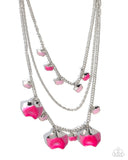Paparazzi Forward Fashion- Pink Necklace