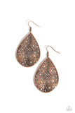 Paparazzi Fractured Fairytale- Copper Earrings