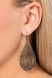 Paparazzi Fractured Fairytale- Brass Earrings