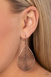 Paparazzi Fractured Fairytale- Copper Earrings